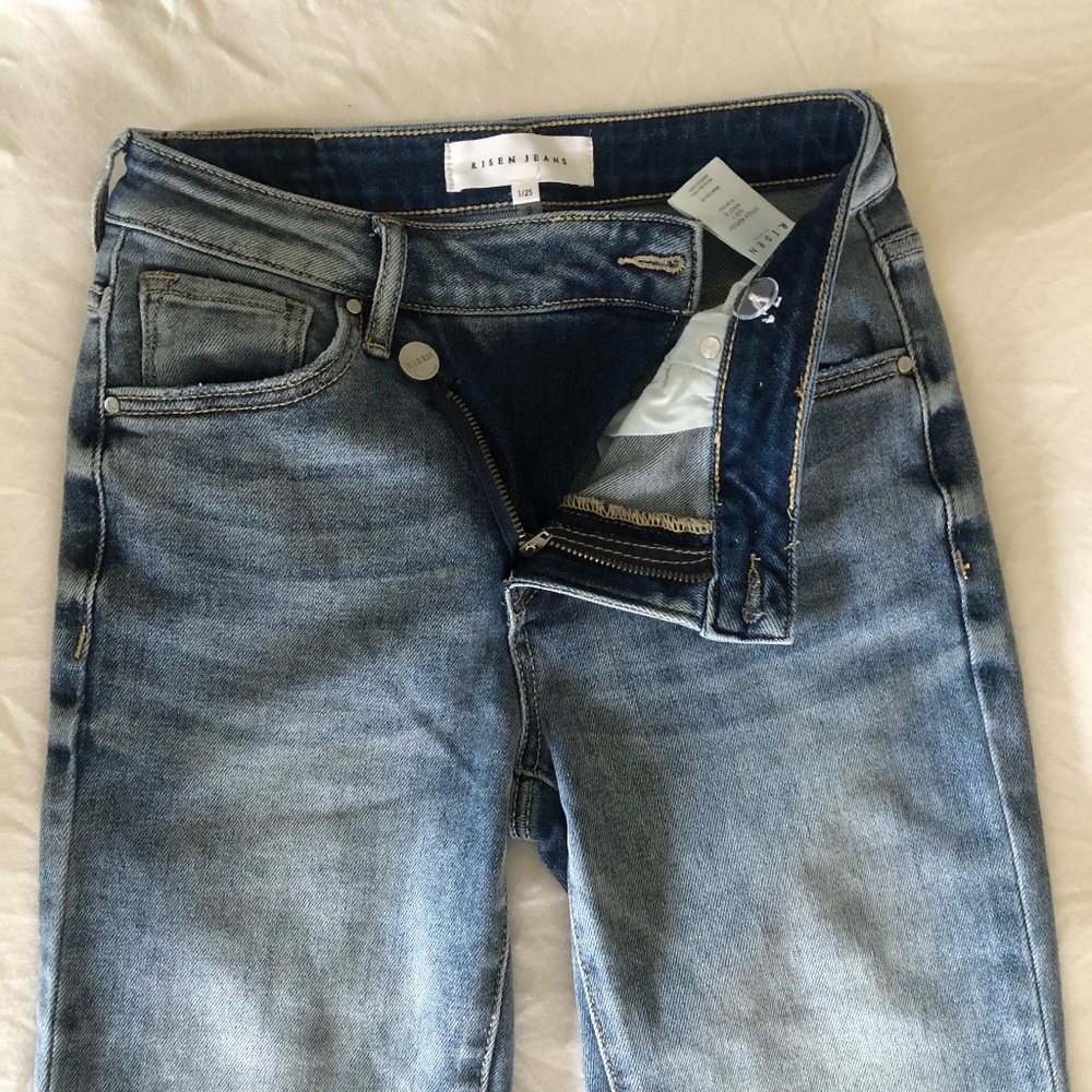 NWOT Jeans With Cross Button by Risen